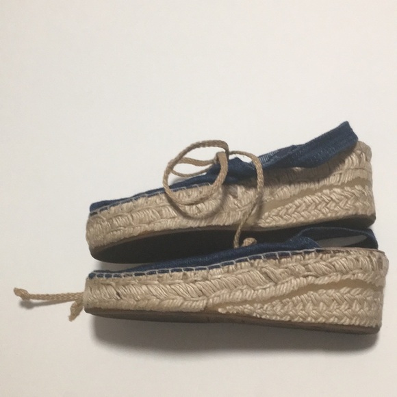 Nine West Denim Espadrille-style Wedges (5) - Picture 7 of 10